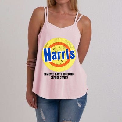 Vote Harris Democrat Antitrump 2024 Election Women's Strappy Tank