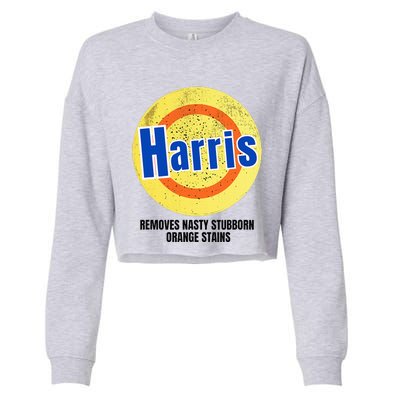 Vote Harris Democrat Antitrump 2024 Election Cropped Pullover Crew