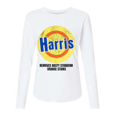 Vote Harris Democrat Antitrump 2024 Election Womens Cotton Relaxed Long Sleeve T-Shirt