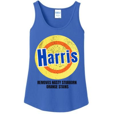 Vote Harris Democrat Antitrump 2024 Election Ladies Essential Tank