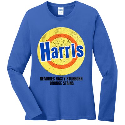 Vote Harris Democrat Antitrump 2024 Election Ladies Long Sleeve Shirt