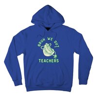 Vintage Hot Dog End Of Year Teacher Bruh We Out Teachers Gift Hoodie