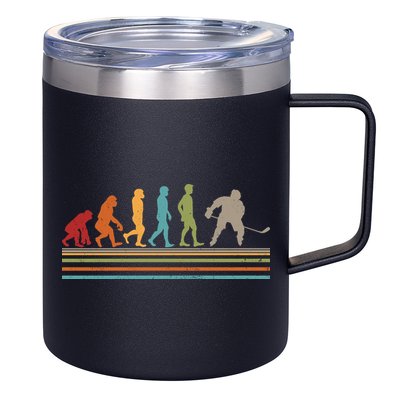 Vintage Hockey Evolution 12oz Stainless Steel Coffee Mug
