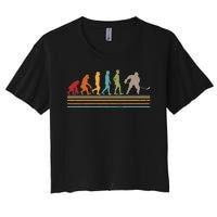 Vintage Hockey Evolution Women's Crop Top Tee