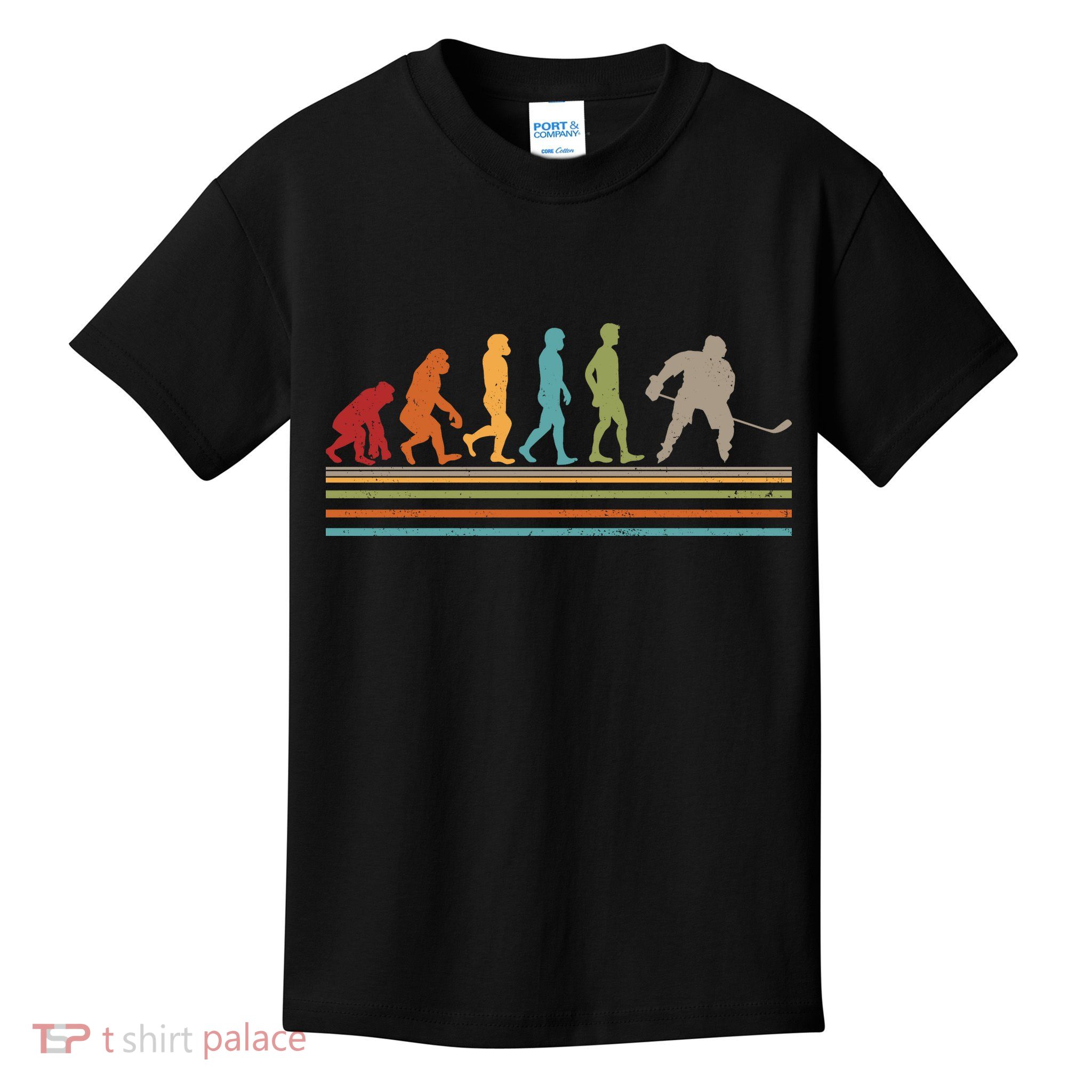 Vintage Hockey Evolution Kids T-Shirt