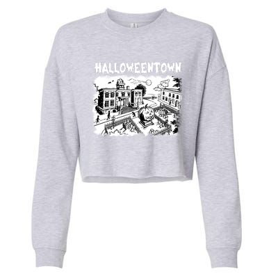 Vintage Halloweentown Est 1998 Cropped Pullover Crew