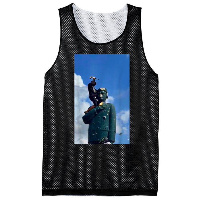 Venezuela Hasta El Final CaíDa De La Estatua De CháVez Mesh Reversible Basketball Jersey Tank