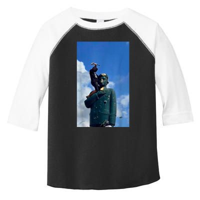 Venezuela Hasta El Final CaíDa De La Estatua De CháVez Toddler Fine Jersey T-Shirt