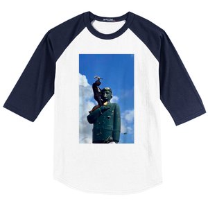 Venezuela Hasta El Final CaíDa De La Estatua De CháVez Baseball Sleeve Shirt