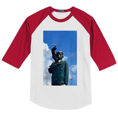 Venezuela Hasta El Final CaíDa De La Estatua De CháVez Kids Colorblock Raglan Jersey