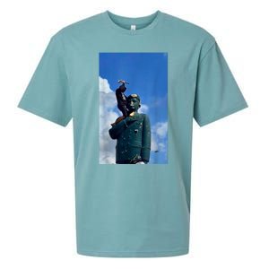 Venezuela Hasta El Final CaíDa De La Estatua De CháVez Sueded Cloud Jersey T-Shirt