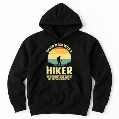 Vintage Hiking For Outdoor Hike Gear Hiker Hiking Gift Hoodie
