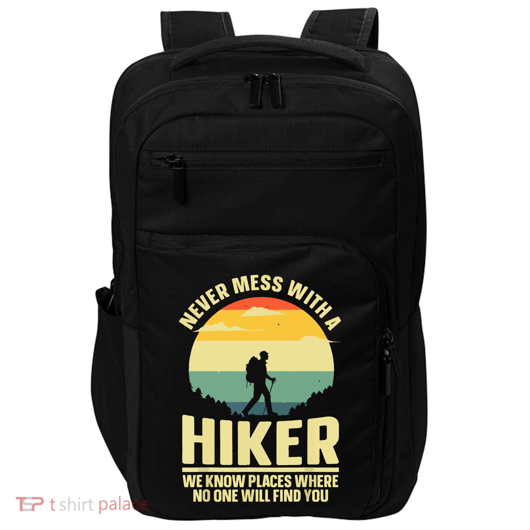 Vintage Hiking For Outdoor Hike Gear Hiker Hiking Gift Impact Tech Backpack