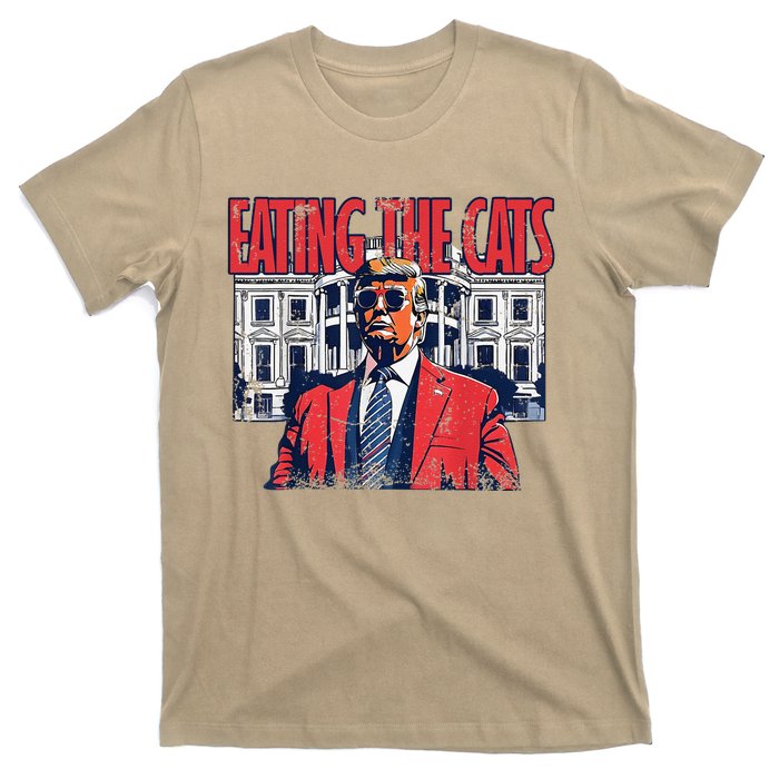 Vintage Humorous Funny Trump White House Eating The Cats T-Shirt