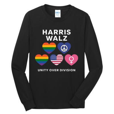 Vote Harriswalz For A United America Tall Long Sleeve T-Shirt