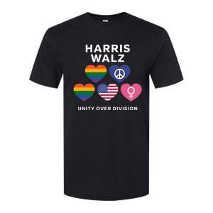 Vote Harriswalz For A United America Softstyle CVC T-Shirt