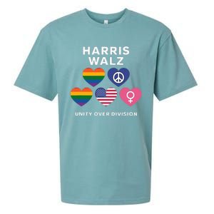 Vote Harriswalz For A United America Sueded Cloud Jersey T-Shirt