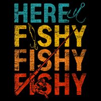 Vinatge Here Fishy Fishy Fishy Gift Impact Tech Backpack
