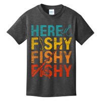 Vinatge Here Fishy Fishy Fishy Gift Kids T-Shirt