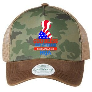 Veteran Hija For Proud Dad Mom Father Or Mother Gift Legacy Tie Dye Trucker Hat