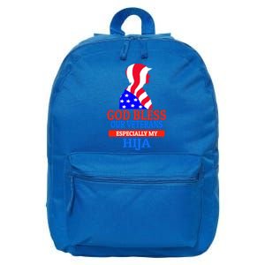 Veteran Hija For Proud Dad Mom Father Or Mother Gift 16 in Basic Backpack