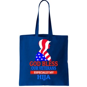 Veteran Hija For Proud Dad Mom Father Or Mother Gift Tote Bag