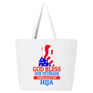 Veteran Hija For Proud Dad Mom Father Or Mother Gift 25L Jumbo Tote