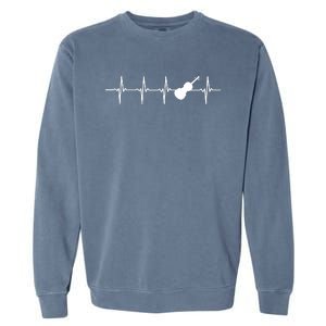 Violin Heartbeat For Violinists Garment-Dyed Sweatshirt