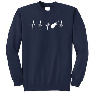 Violin Heartbeat For Violinists Tall Sweatshirt