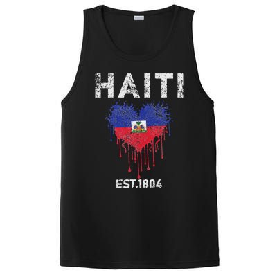 Vintage Haiti Flag Day Haitians Flag Pride Gifts Celebration PosiCharge Competitor Tank