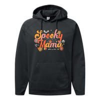 Vintage Halloween Ghost Witchy Mom Costume Performance Fleece Hoodie