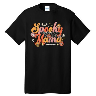 Vintage Halloween Ghost Witchy Mom Costume Tall T-Shirt