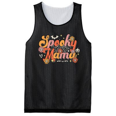 Vintage Halloween Ghost Witchy Mom Costume Mesh Reversible Basketball Jersey Tank