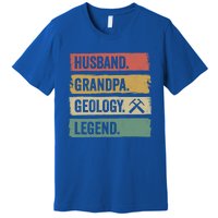 Vintage Husband Grandpa Geology Legend Retro Geologists Gift Premium T-Shirt