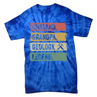 Vintage Husband Grandpa Geology Legend Retro Geologists Gift Tie-Dye T-Shirt