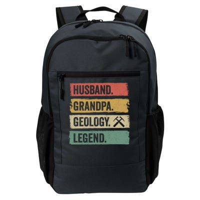 Vintage Husband Grandpa Geology Legend Retro Geologists Gift Daily Commute Backpack