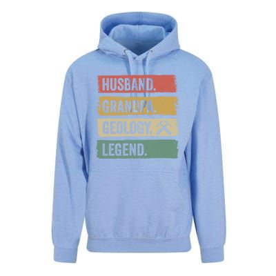 Vintage Husband Grandpa Geology Legend Retro Geologists Gift Unisex Surf Hoodie