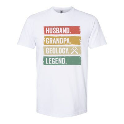 Vintage Husband Grandpa Geology Legend Retro Geologists Gift Softstyle CVC T-Shirt