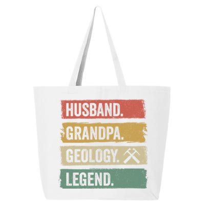 Vintage Husband Grandpa Geology Legend Retro Geologists Gift 25L Jumbo Tote