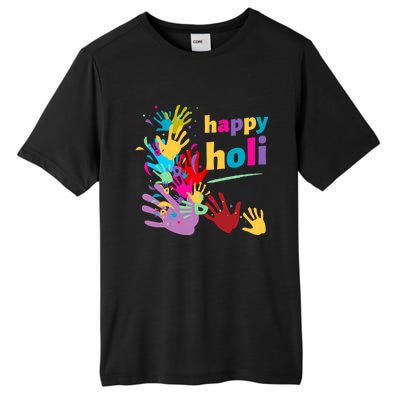 Vibrant Happy Holi Gift Tall Fusion ChromaSoft Performance T-Shirt