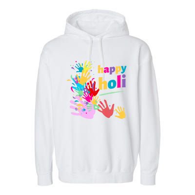 Vibrant Happy Holi Gift Garment-Dyed Fleece Hoodie