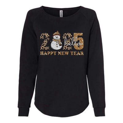 Vintage Hello Happy New Year Happy New Year 2025 Womens California Wash Sweatshirt