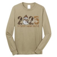 Vintage Hello Happy New Year Happy New Year 2025 Long Sleeve Shirt