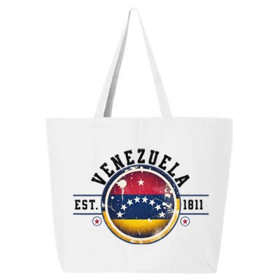 Venezuela Hispanic Heritage Month Proud Venezuelan Flag 25L Jumbo Tote