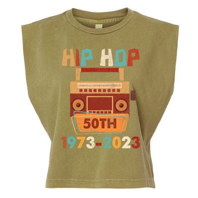 Vintage Hip Hop 50 Years Retro 50th Anniversary Celebration Garment-Dyed Women's Muscle Tee