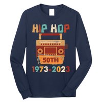 Vintage Hip Hop 50 Years Retro 50th Anniversary Celebration Long Sleeve Shirt