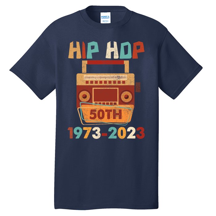 Vintage Hip Hop 50 Years Retro 50th Anniversary Celebration Tall T-Shirt