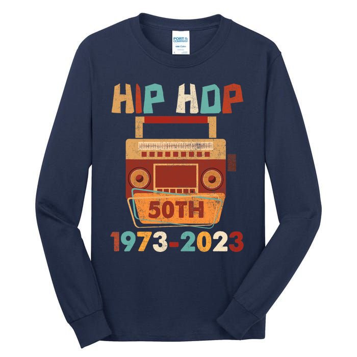 Vintage Hip Hop 50 Years Retro 50th Anniversary Celebration Tall Long Sleeve T-Shirt