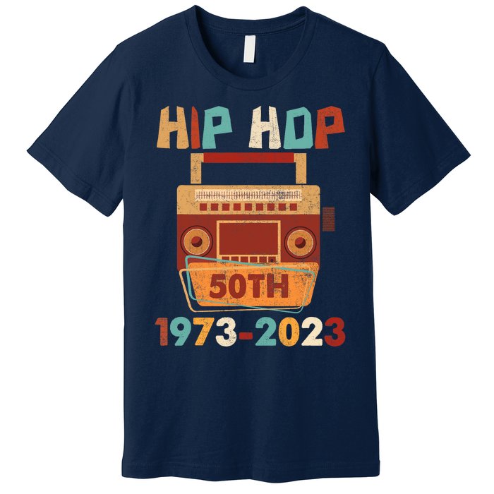 Vintage Hip Hop 50 Years Retro 50th Anniversary Celebration Premium T-Shirt