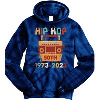 Vintage Hip Hop 50 Years Retro 50th Anniversary Celebration Tie Dye Hoodie